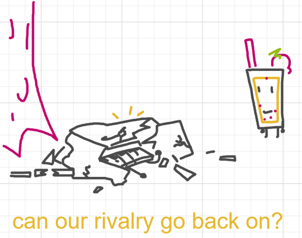 A panel from What's The Point, episode five of the Board Boards object show by Furretwalk/WalkingFurret.